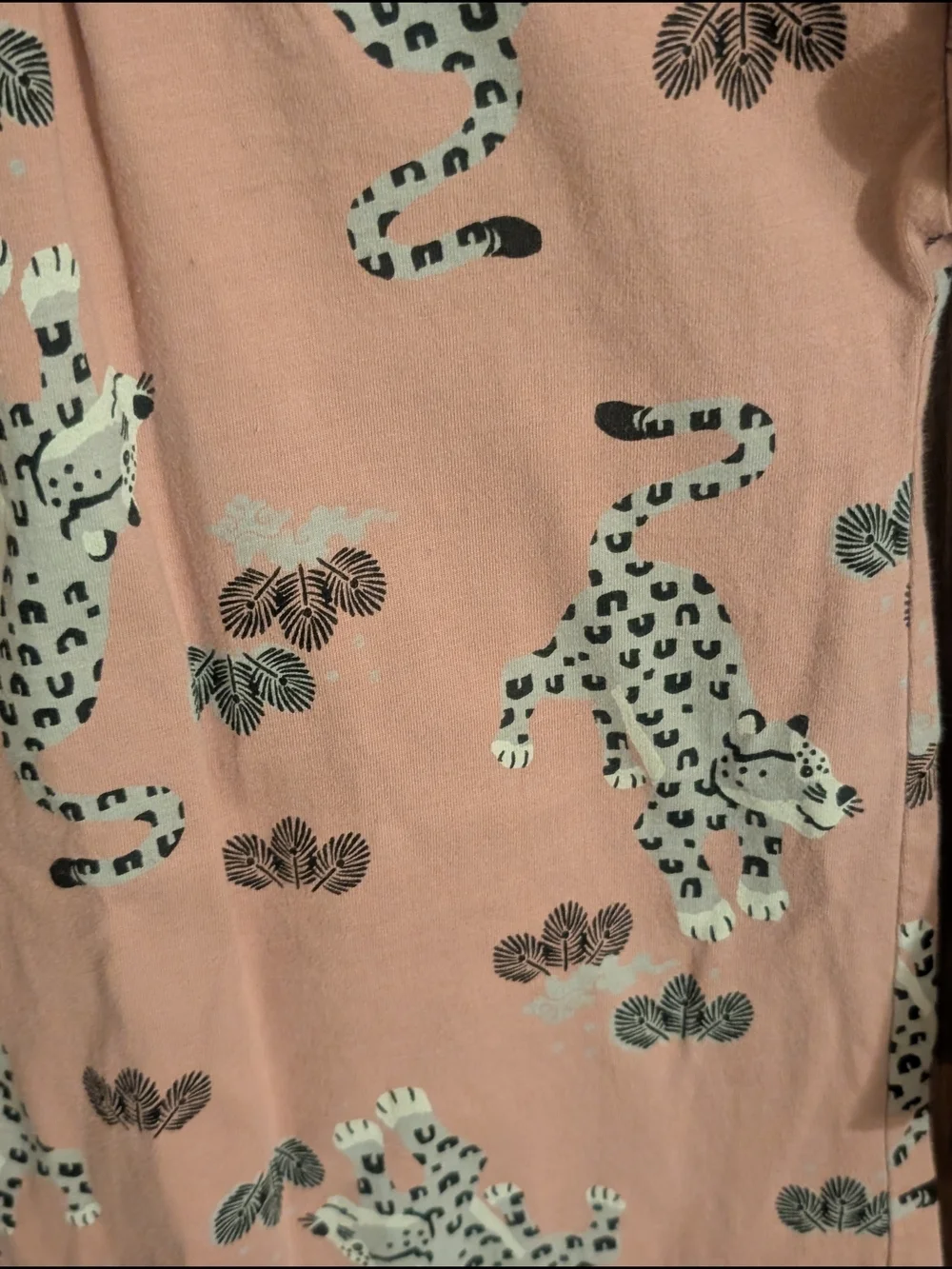 Tea Collection Pink Leopard Print Long Sleeve Girls Dress